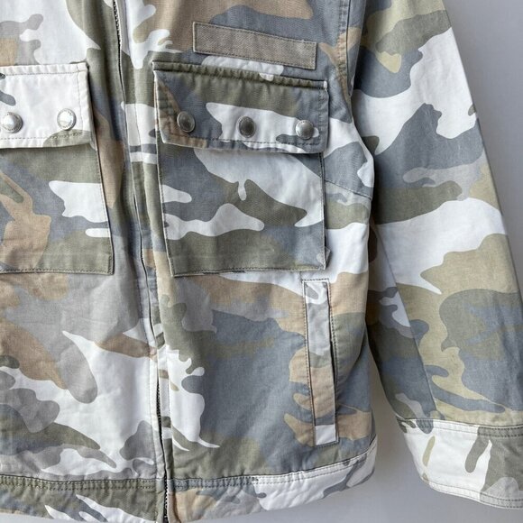 Zadig & Voltaire Savy Camo jacket, white/ cream, green, Size XS - Picture 6 of 11